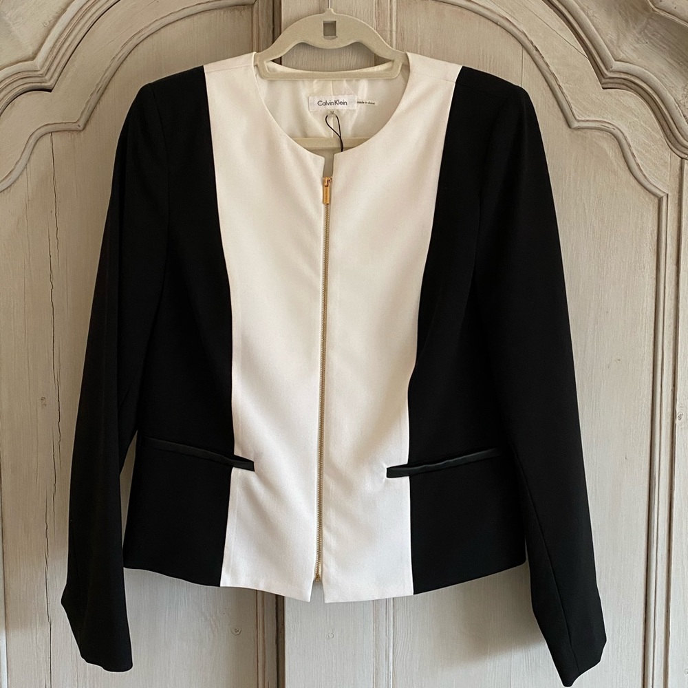 Calvin Klein Black and White Blazer / Jacket - 12
